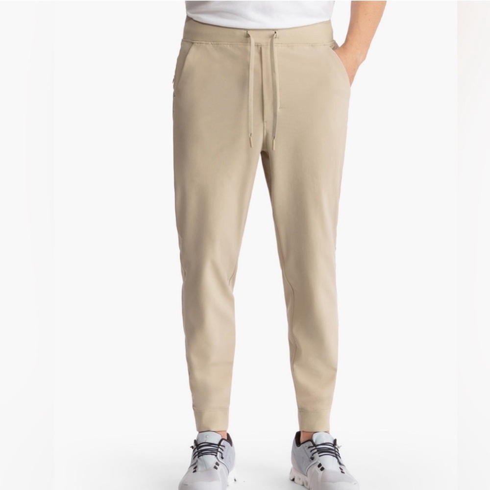 Birddogs Men's Wayne Regretzkys Khaki Performance Lined Joggers Size XL